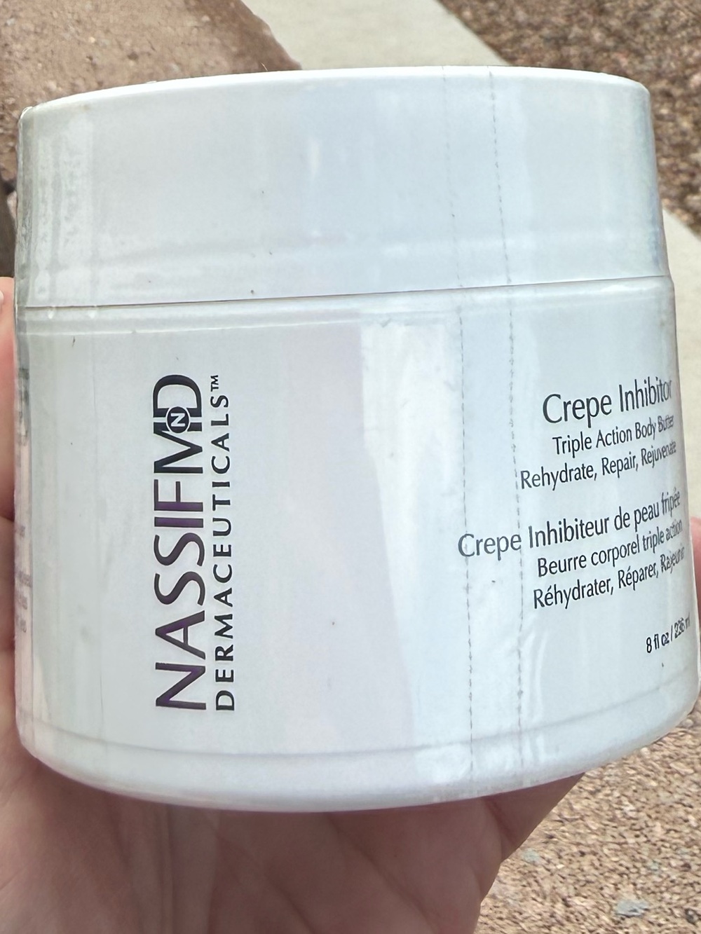 NassifMD Crepe Inhibitor Triple Action Body Butter 8oz NEW SEALED